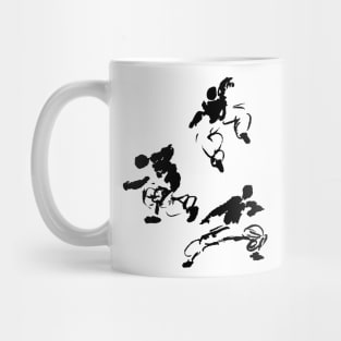 martial-arts fighters in a circle Mug